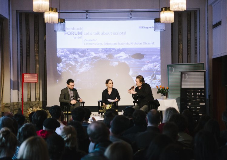 LTAS Zauberer mit Sebastian Brauneis, Nicholas Ofczarek 2018 © DrehbuchFORUM Wien/Sebastian Reiser